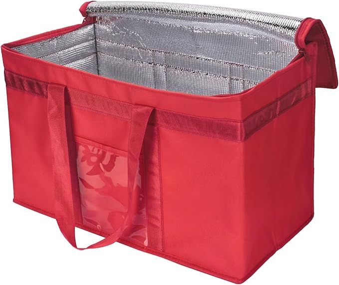 Yalin XXXL Large Insulated Cooler Bag, Styrofoam Cooler of Keep Food Hot or Cold, Reusable Double Zipper Food Delivery Bag for Grocery Shopping, 23" W x 15" H x 14" D