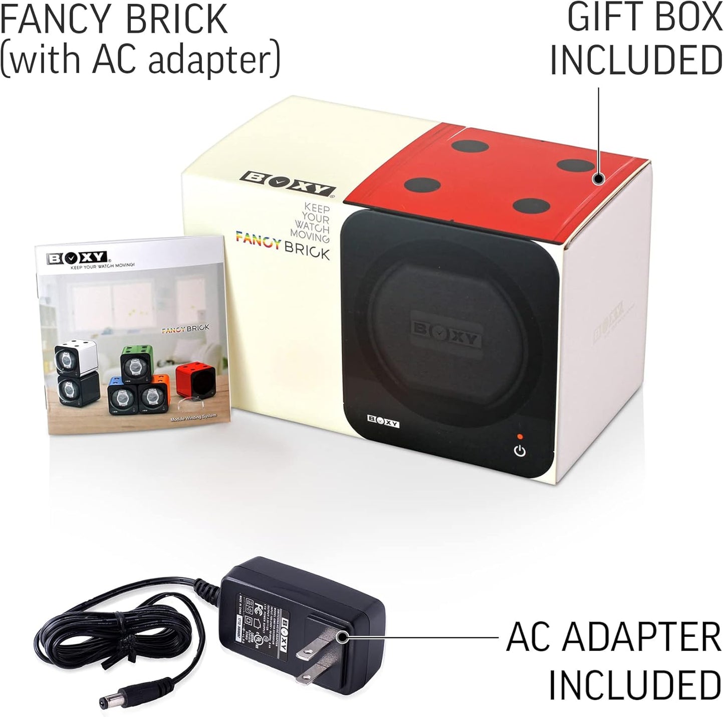 Watch Winder for Automatic Watch with Vertical Rotor Stop (with AC Adapter)