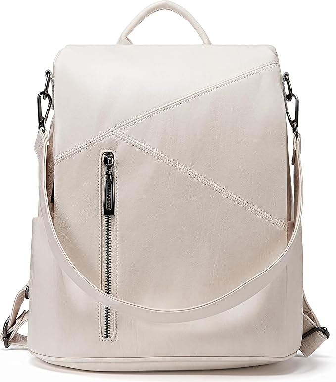 molshine Backpack,Fashion Casual Travel PU Leather Daypack Bag Shoulder Rucksack Handbags for Women HB041