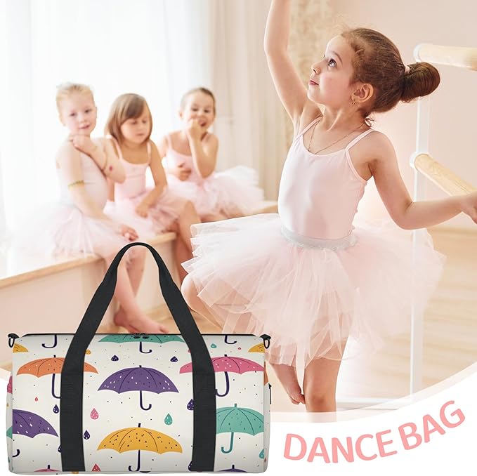 Umbrella Design Travel Duffle Bag for Women Men, Overnight Weekender Bag, Carry on Tote for Sport Gym