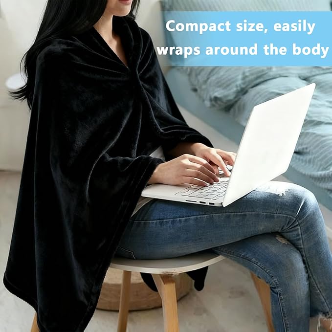 Ponchos for Women, Comfy Wearable Blanket, Gifts for People Who are Always Cold, Winter Shawl for Home, Office, Travel