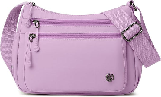 Casual Crossbody Bag with Anti Theft Pocket - Women Lightweight Water-Resistant Purse Bag