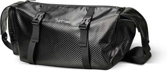 Small Sports Bag Waterproof Ultra-Light Gym Duffle for Men & Women Compact Mini Crossbody Bags, Perfect for Running, Travel & Light Gym (black-woven)