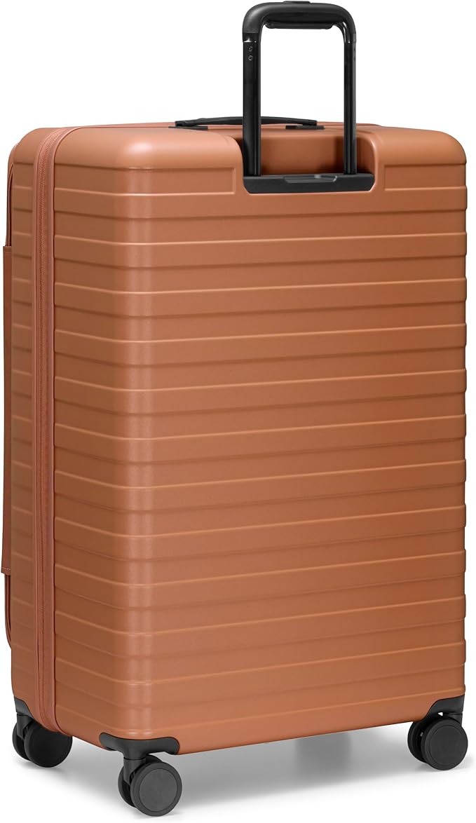 Traveler's Choice Novia Top Opening Expandable Polycarbonate Luggage with Spinner Wheels, Autumn Leaves, 30-Inch Large