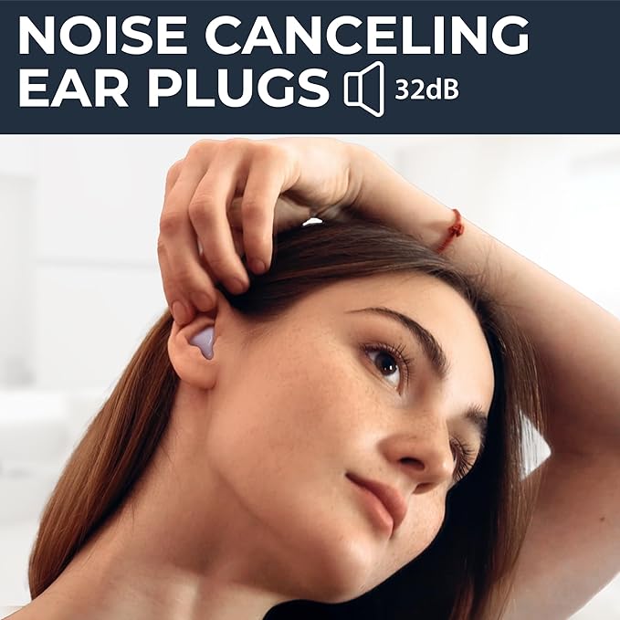 Peace&Quiet PQ Wax Ear Plugs for Sleep - 6 Silicone Wax Earplugs for Sleeping and Swimming - Gel Ear Plugs Noise Cancelling, Protect Ears While Sleeping with Sound Blocking 32 Db (6-Pillows), Mixed