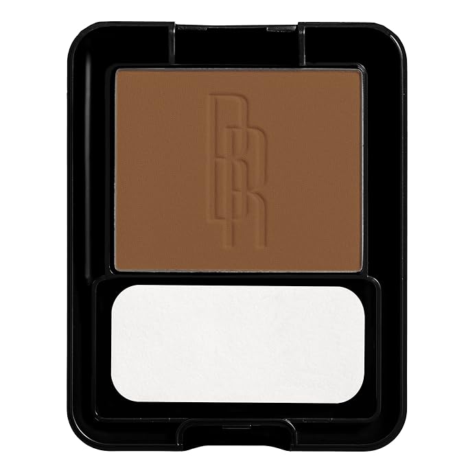 Black Radiance Pressed Powder, Pigment-Rich Matte Finish for Light Skin Tones, Oil-Absorbing Compact with Mirror & Sponge- Honey Amber
