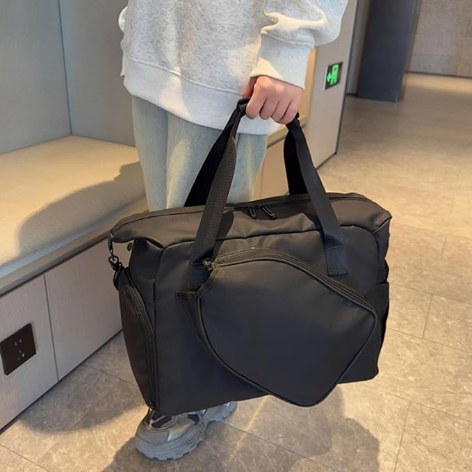 Functional Gym Duffle Bag Features Wet Dry Compartment and Separate Shoe Pocket Ergonomic Design Separate Wet/Dry