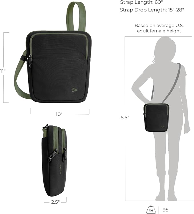 Travelon Anti-theft the Voyages Slim Crossbody