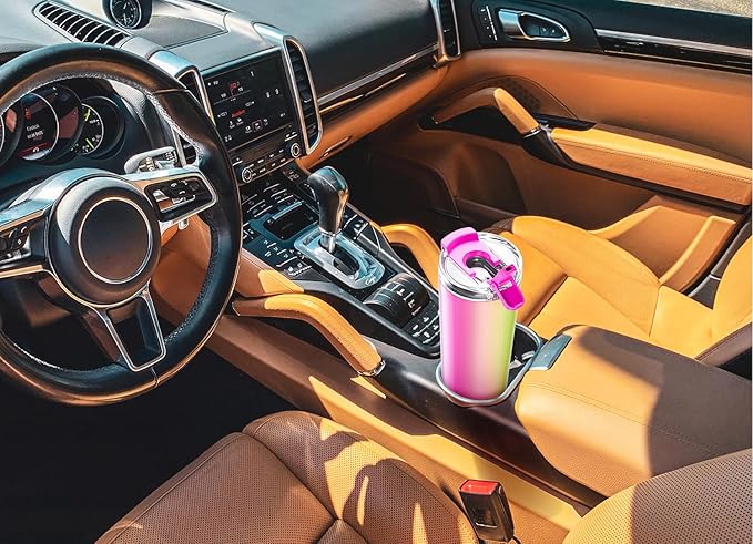 Meoky 24 oz Travel Coffee Mug with Leak-proof Lid, Stainless Steel Insulated Coffee Tumbler, Keeps Hot for 8 Hours or Cold for 24 Hours, Fits in Car Cup Holder (Jewel Butterfly)