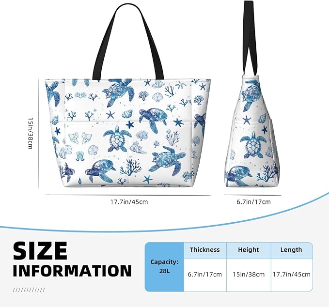 Beach Tote Bag for Women Beach Bag Waterproof and Sandproof Tote Bag with Wet Bag Large Travel Bag for Weekend Travel