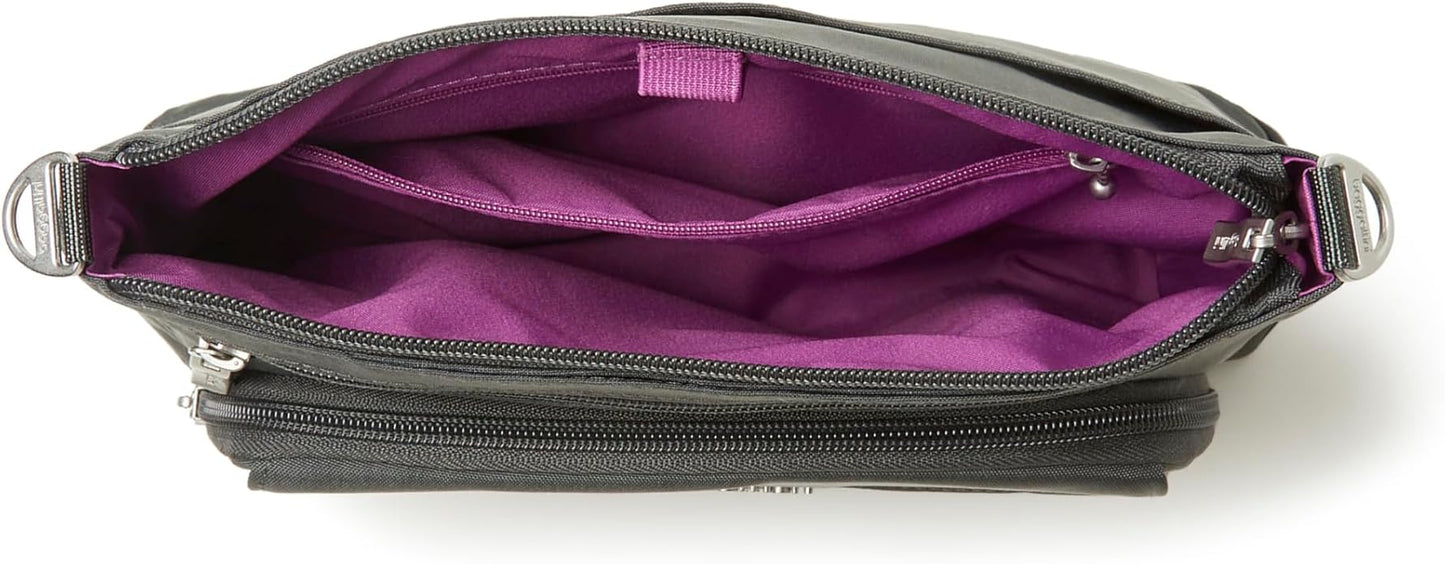 Baggallini Original Everyday 11x7.5 Crossbody Bags Rfid Protected Lightweight Nylon Zippered Travel Purse