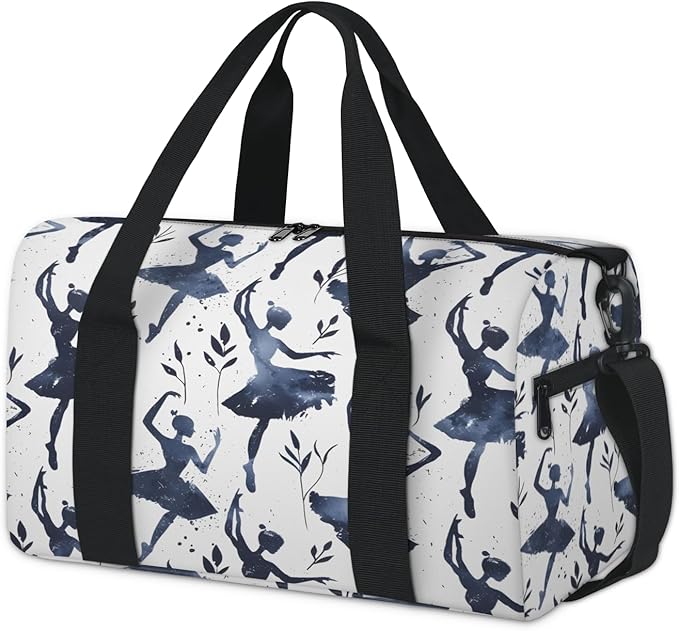 Dance Travel Duffle Bag for Women Men, Overnight Weekender Bag, Carry on Tote for Sport Gym