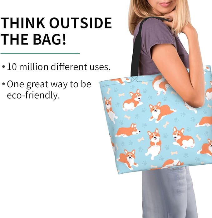 Tote Bag for Women Large Beach Bag Reusable Grocery Bags Handbag for Travel Shopping