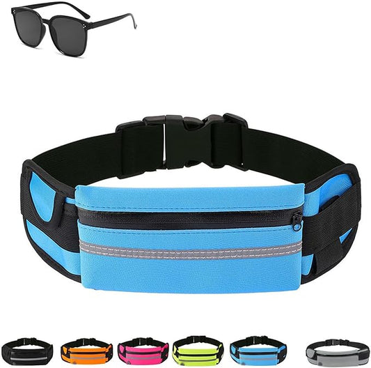 Anti-Theft Invisible Waist Bag, 2026 New Lightweight Adjustable Waterproof & Anti-Theft Money Belt, Multi Outdoor Sports Waist Bag, for Sports, Travel & Daily Use (blue)