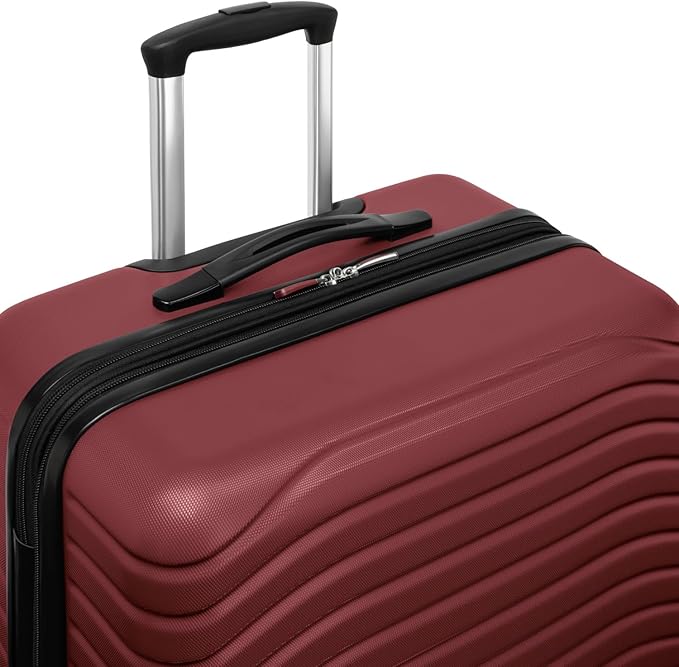 Everest Expandable Hardsided Spinner (Wine, 24-Inch Checked Medium)