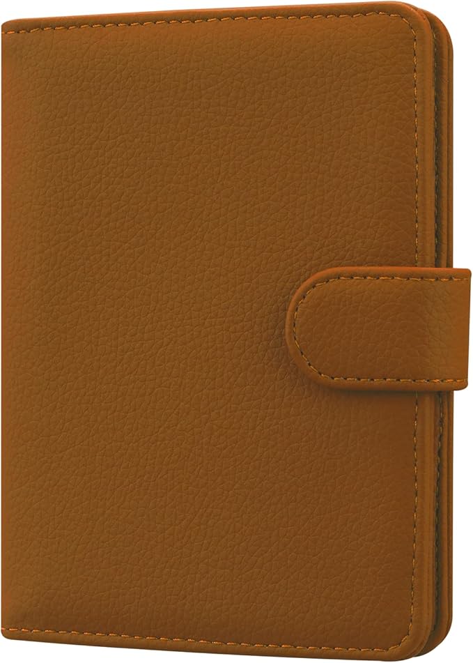 HOTCOOL Passport Holder Travel Essentials Airplane & Cruise Essentials Ship Leather Wallet Cover Case RFID Blocking Women & Men Vacation Travel Accessories Gifts Deals, Litchi - Brown