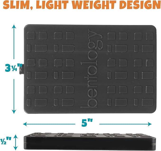 Kids Hard Ice Packs- Slim, Lightweight, Reusable Cooler Freezer Packs- Long-Lasting Chillers Keep Food Fresh for Hours- Durable & Leak-Proof Design for Boys Girls Back To School - BPA Free & Food Safe