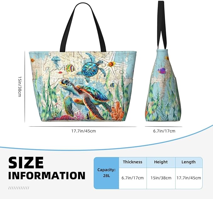 Beach Bag Tote Bags Waterproof Sandproof for Women Large Beach Tote Bag Foldable with Pockets for Weekend Vacation
