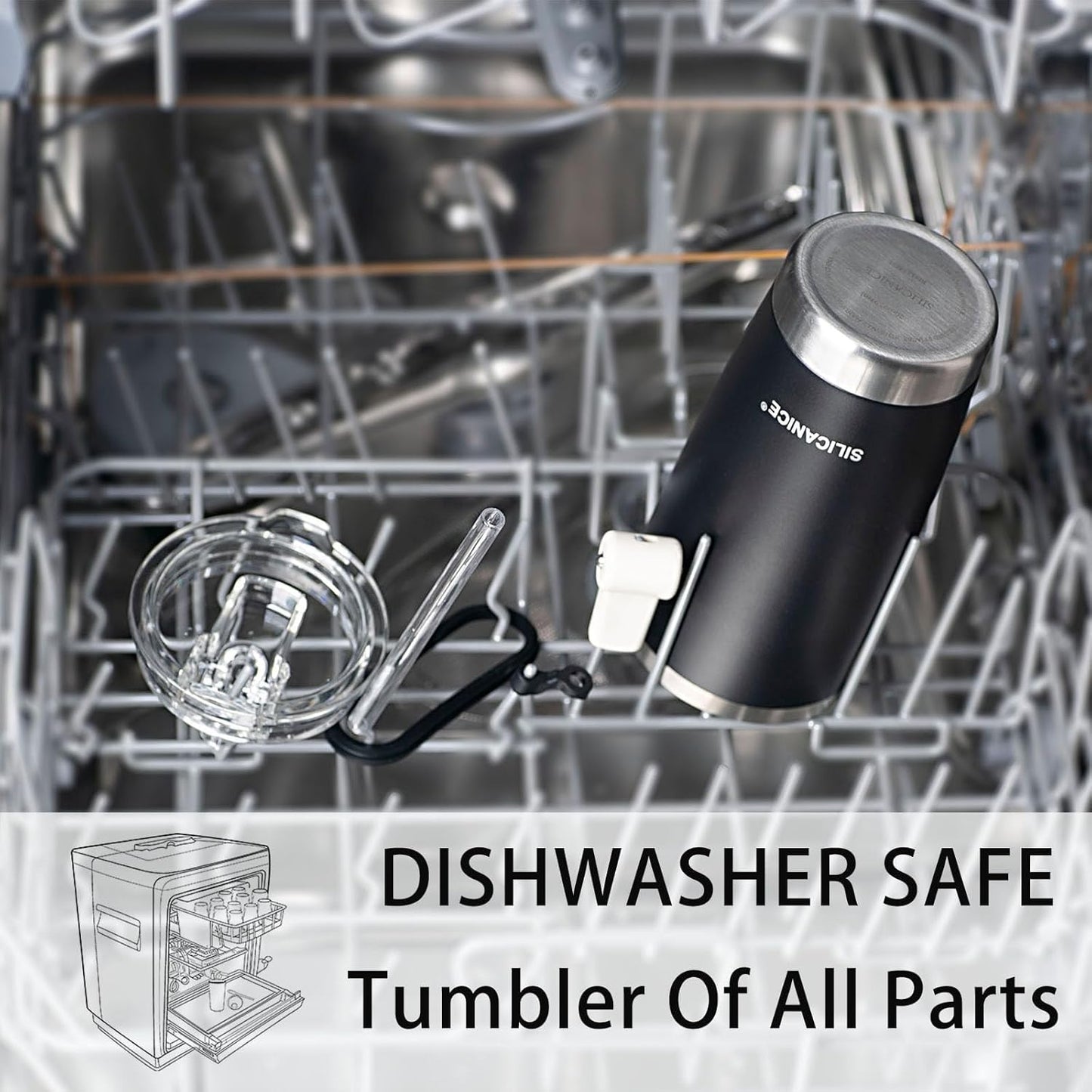 Soft Blue 100% Leak Proof 20 oz Tumbler with Straw And Lid Stainless Steel Vacuum Insulated Durable Travel Coffee Mugs Cups,Dishwasher Safe,Outside,Friends,Easy To Carry,Cold Iced For 30 Hours