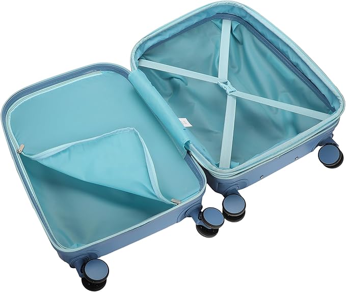 Bioworld Disney Lilo & Stitch Peeking Rubber Badge 20" 4-Wheel Roling Luggage