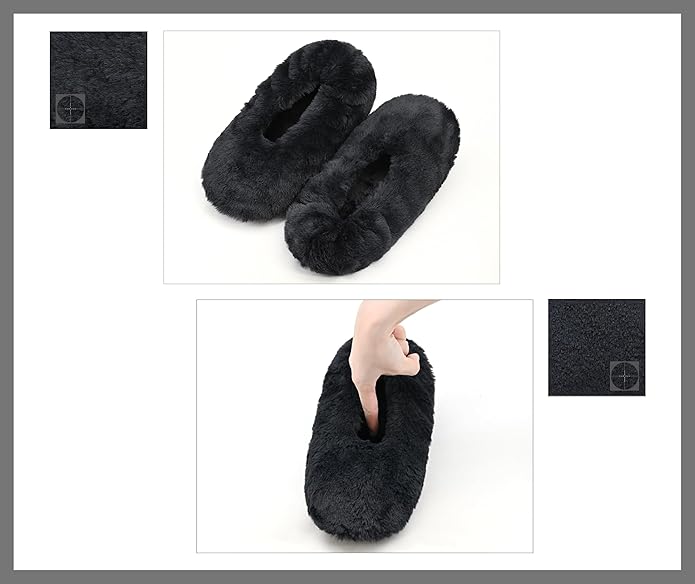 DICUIRD Women's Ballerina Slippers Lightweight House Slippers with Stretchable Heel Design