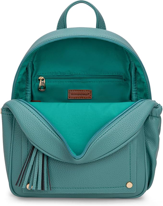 Mini Backpack Purse for Women Anti Theft Backpacks with Secured Zipper and Tassel