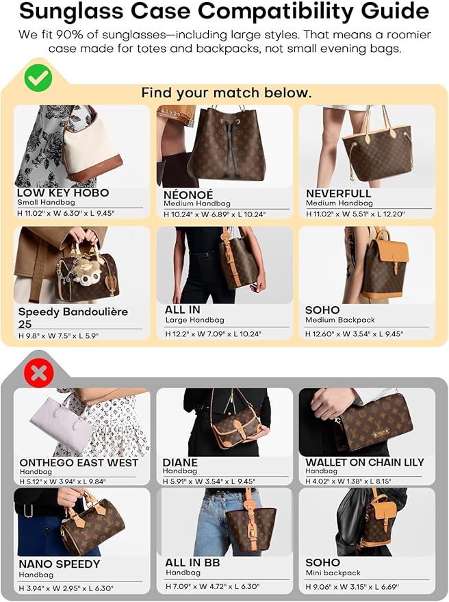 Sunglasses Travel Case Organizer Hangable for Men Women, Eyeglasses Foldable Storage Organizer