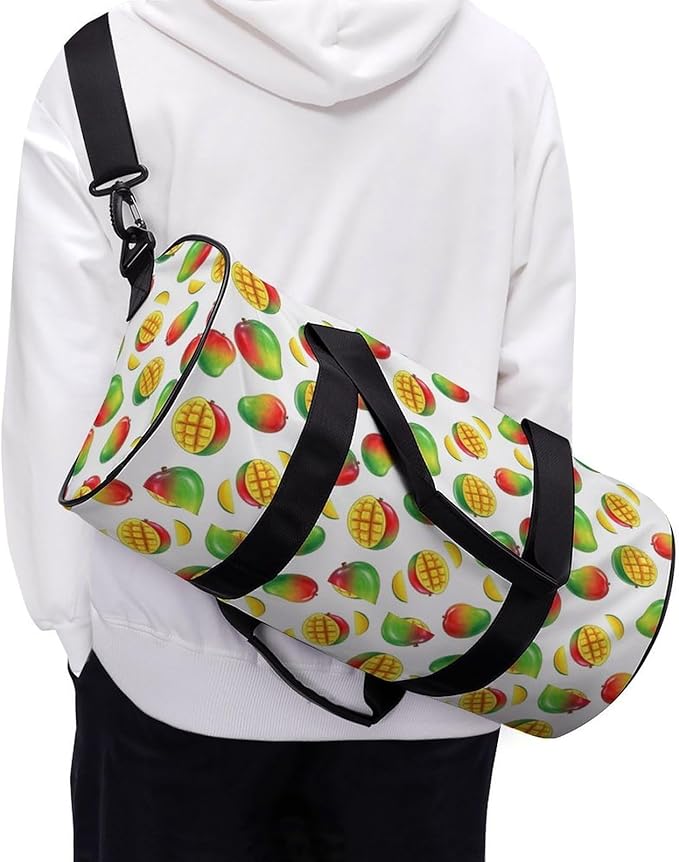 Workout Lightweight Duffel Bags Mango Art Basketball Football Weekender Bag Foldable Gym Travel Bags for Men Women