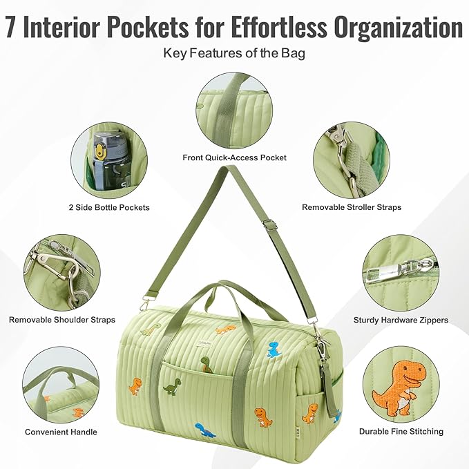 Women’s Travel Duffel Bag – Large Weekender & Overnight Travel Bag with Wet Pocket, Carry-On Friendly, Ideal as Hospital or Maternity Bag for Labor and Delivery