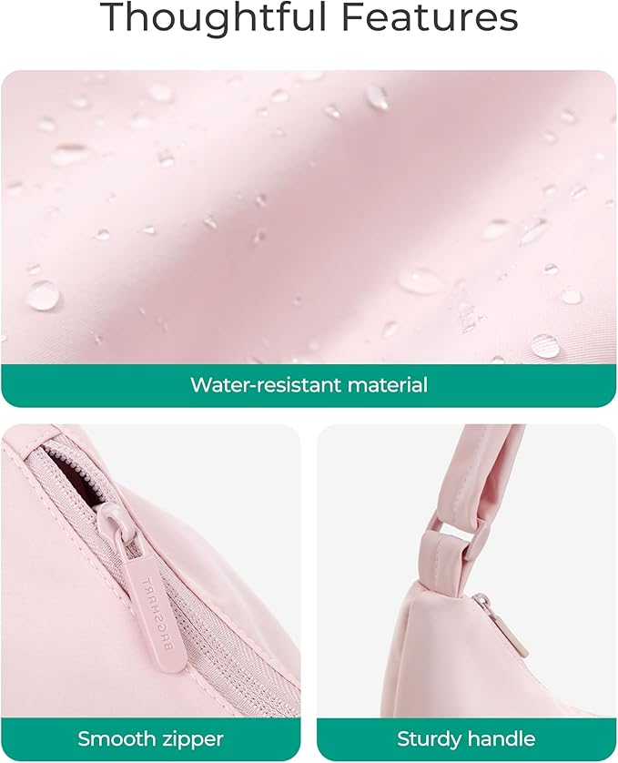 BAGSMART Lightweight Crossbody Bags for Women, Quilted Puffer Shoulder HandBags with Adjustable Strap for Travel