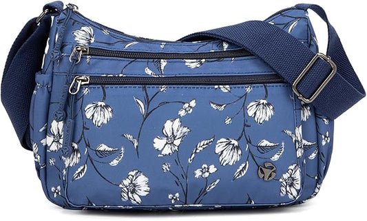 Casual Crossbody Bag with Anti Theft Pocket - Women Lightweight Water-Resistant Purse Bag