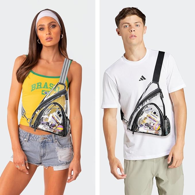 7L Sling Bag For Women Men Backpack Fanny Pack Crossbody Chest Travel Shoulder Belt Bags Purse Handbag PU Leather