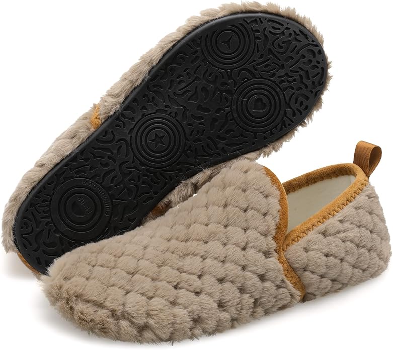 Scurtain Unisex Adults Rubber Sole Slippers