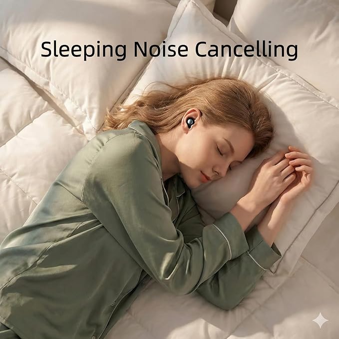 Sleep Earplugs - Comfortable & Reusable 45dB(SNR) Noise Reducing for Side Sleepers,Hearing Protection for Noise Sensitivity,Deep FocusTravel,Concerts