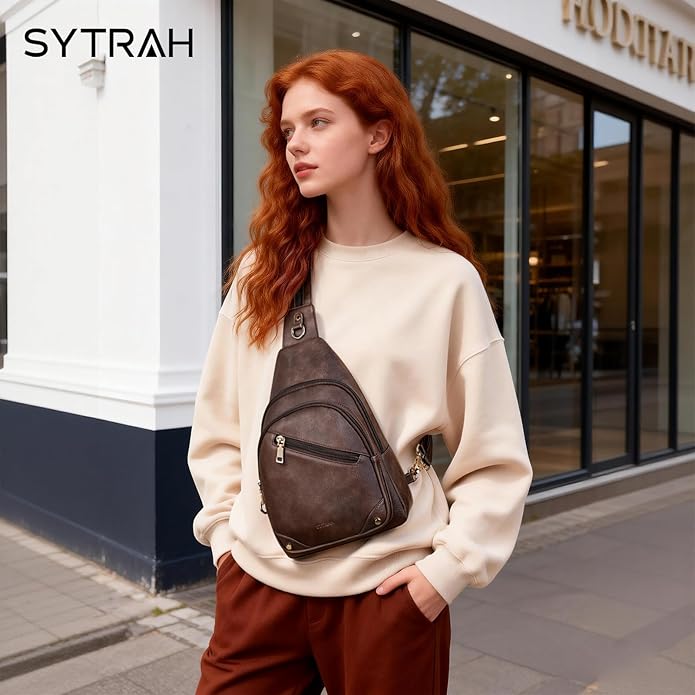 Anti Theft Sling Bag for Women, RFID Crossbody Purses Convertible Sling Backpack, Cross Body Purse Chest Bag