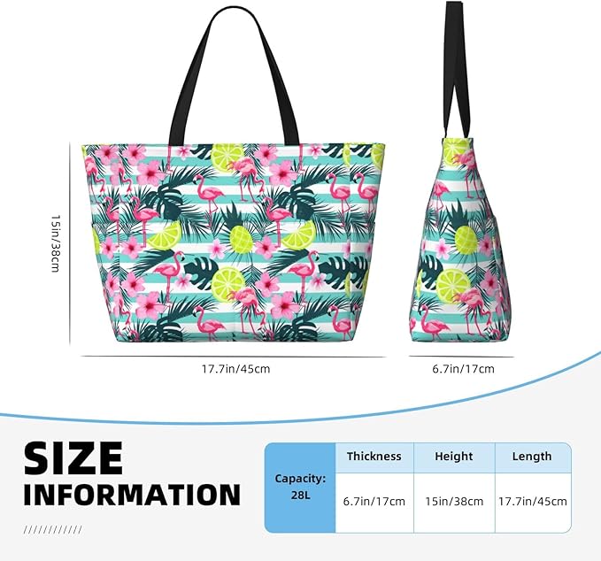 Beach Bag Tote Bags Waterproof Sandproof for Women Large Beach Tote Bag Foldable with Pockets for Weekend Vacation