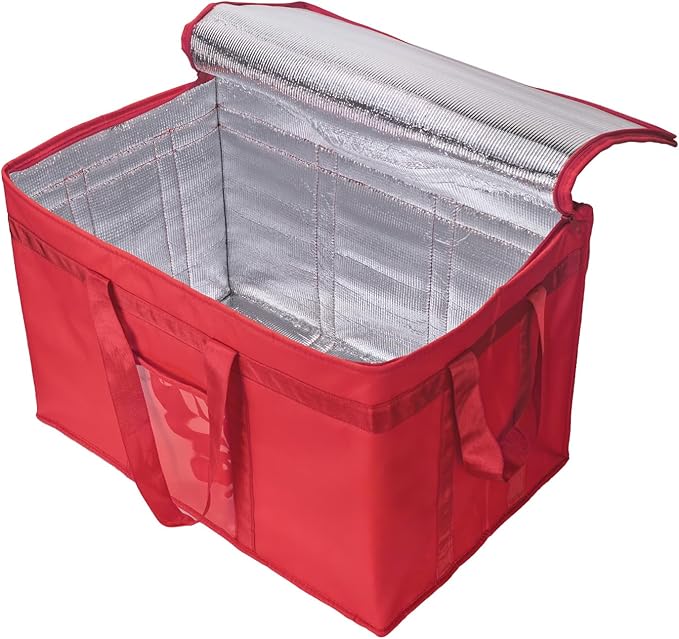 Yalin XXXL Large Insulated Cooler Bag, Styrofoam Cooler of Keep Food Hot or Cold, Reusable Double Zipper Food Delivery Bag for Grocery Shopping, 23" W x 15" H x 14" D