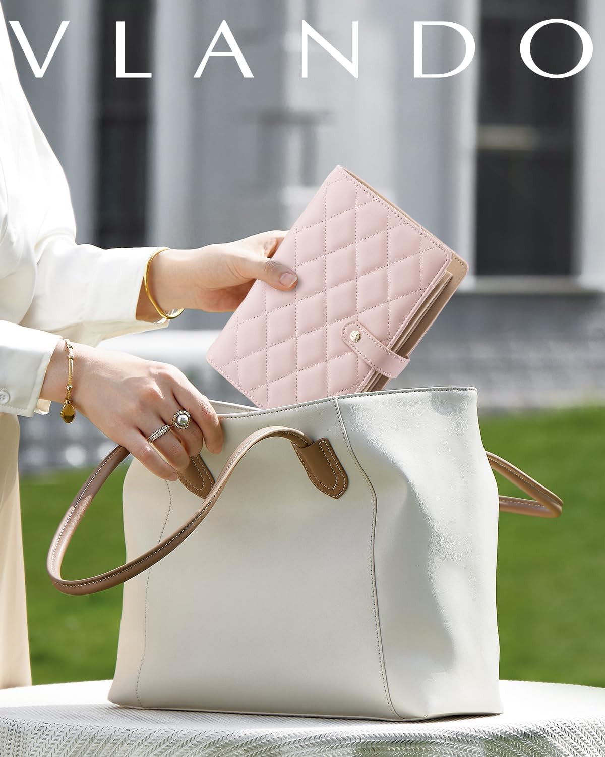 Vlando Travel Jewelry Case,Graduation Gifts,Jewelry Organizer Box with Clear Zipper Velvet Jewelry Pouch Bag, PU Leather Jewelry Case,Gift for Women-Pink