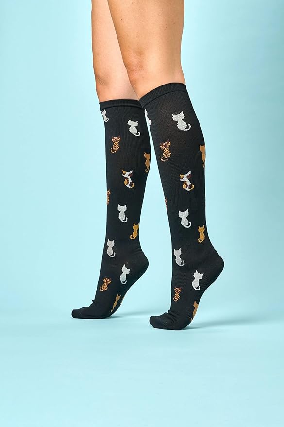 Nurse Mates Women's Calf Socks | 12-14 mmHg Compression | Superior Support & Comfort | 1 Pair