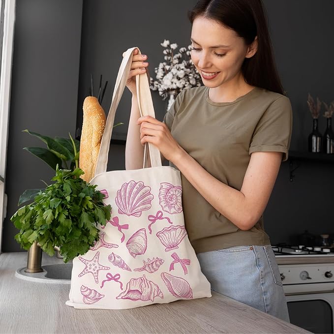 FBB Ocaen Beachy Ocean Sea Fish Reusable Grocery Shopping Bag