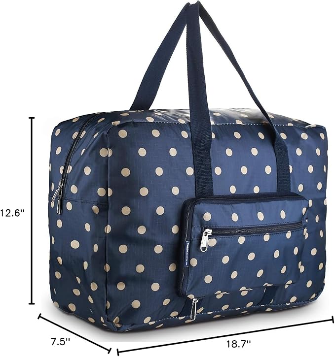 F.FETIVIN Weekender Bag Carry On Travel Duffle Medium Overnight Bag for Women(Dream Blue)