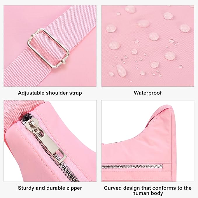 CLUCI Travel Purses for Women, Waterproof Nylon Crossbody Bags for Woman Trendy, Anti Theft Shoulder Handbags for Ladies