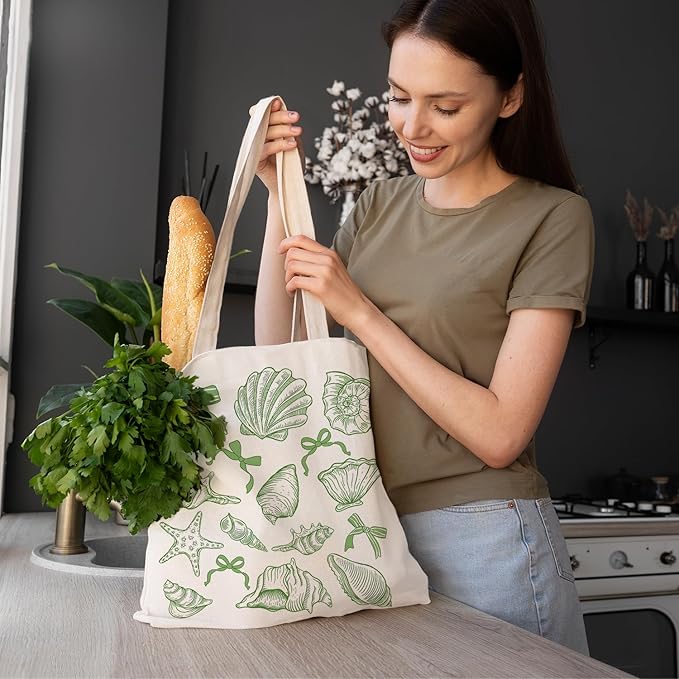FBB Ocaen Beachy Ocean Sea Fish Reusable Grocery Shopping Bag
