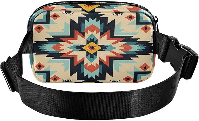 American Indian Ethnic Pattern Fanny Pack for Women Men Water Resistant Fashion Waist Packs with Adjustable Strap Belt Bag for Travel Workout Jogging Hiking 21219820
