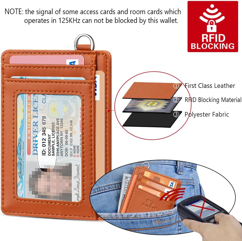 FurArt Slim Minimalist Wallet, Front Pocket Wallets, RFID Blocking, Credit Card Holder for Men & Women
