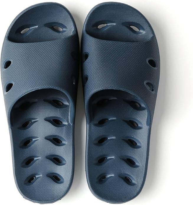 Shower Shoes Quick Dry Non-Slip Women Slippers Sandals Men Bathroom Flip-Flops for College Dorm Room Essentials Shower Sandals Slides Pool Gym Spa
