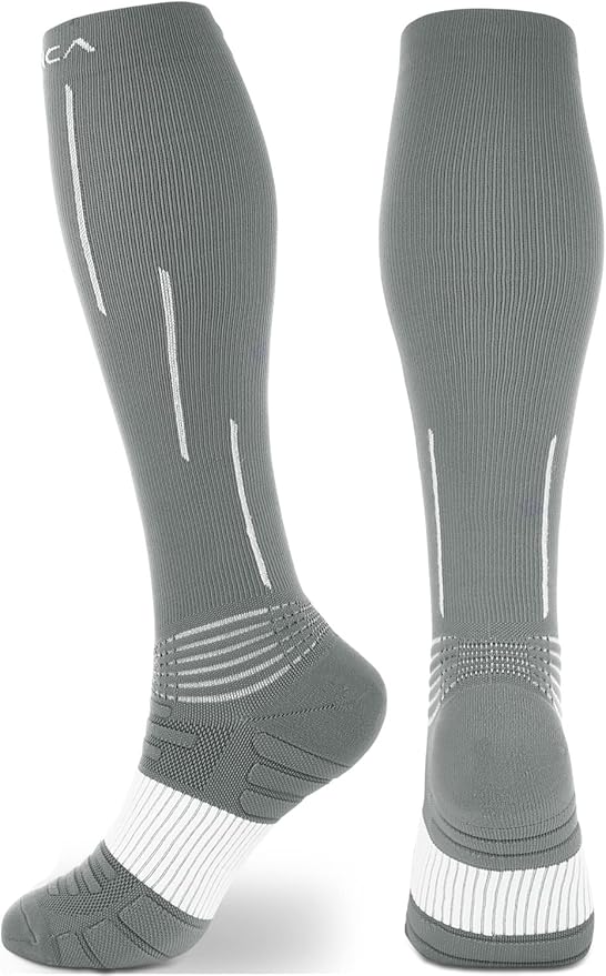 NEENCA Compression Socks, Medical Athletic Calf Socks for Injury Recovery & Pain Relief, Sports Protection—1 Pair, 20-30 mmhg