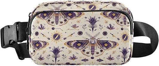 Celestial Butterfly Fanny Pack for Women Men Water Resistant Fashion Waist Packs with Adjustable Strap Belt Bag for Travel Workout Jogging Hiking 21220454