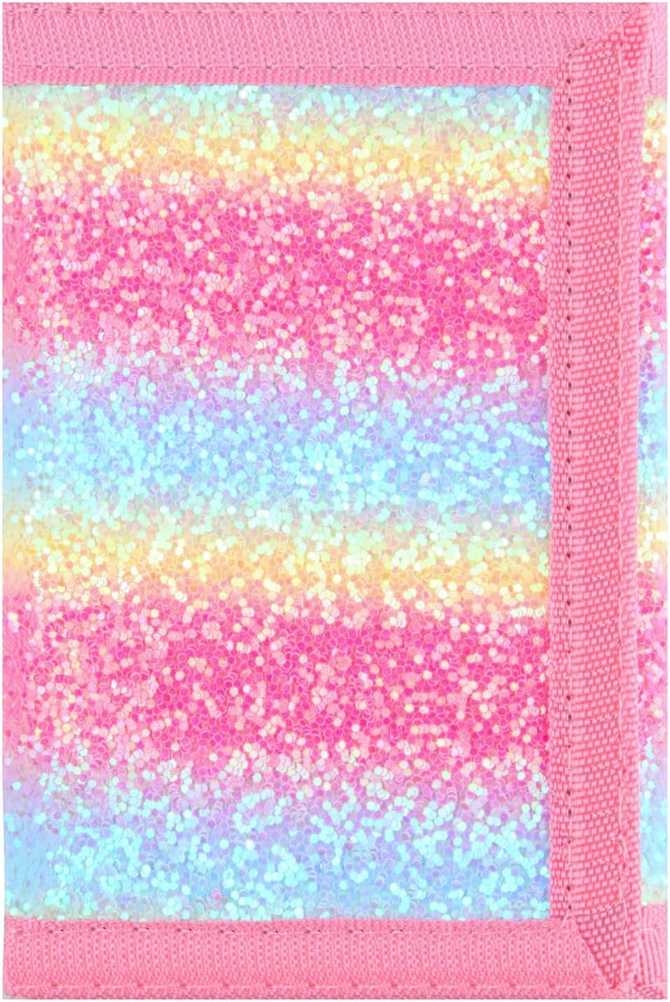 NEICY RFID Blocking Canvas Wallet for Men and Women - Camo Trifold Outdoor Sports Wallets with Magic Sticker for Teen Kids (Rainbow7)