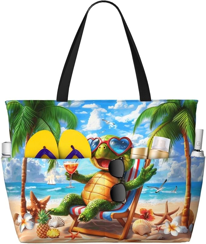 Extra Large Beach Bags For Women, Waterproof Beach Totes Bags For Women, Lightweight Foldable Pool Bag With Zipper